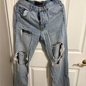 Aeropostale Ripped Light Blue Jeans